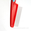 Pet Cleaning Grooming Rose Red Handle Stainless Brushes